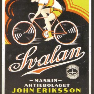 Svalan Bicycle – Retro Nostalgia Postcard