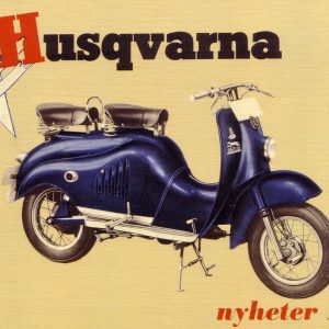 Husqvarna Moped 1955 – Retro Nostalgia Postcard