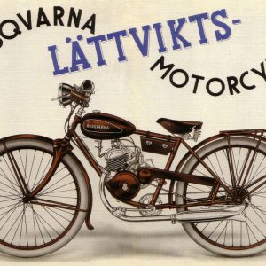 Husqvarna Lättviktsmotorcykel (MC) – Retro Nostalgia Postcard