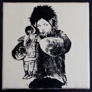 “Hiti” The Eskimo Girl – Textile Print Picture