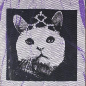 “Molly with Tiara” – Textile handprinted picture