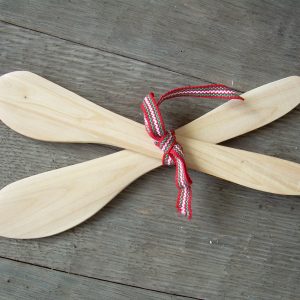 Kristina & Karl-Oskar- A pair of Butter Knives of Juniper