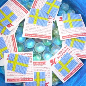 Swedish Flag – Beadwork Badge