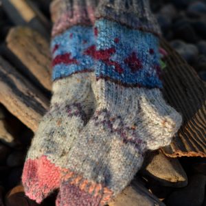 Knitted Reindeer Socks for kids – size 27