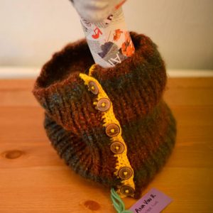 Supercosy Neck Warmer/Scarf with wooden buttons