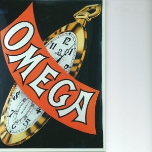 The Omega Clock- Swedish Nostalgia Postcard