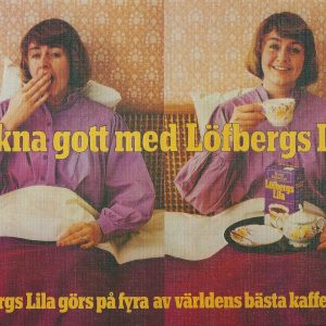 Wake up with Löfbergs Lila Kaffe – Swedish Nostalgia Poster